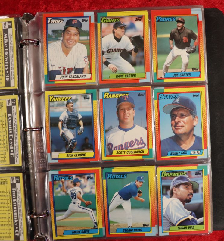 Photo 4 of 1990 Topps Baseball Traded complete set in binder