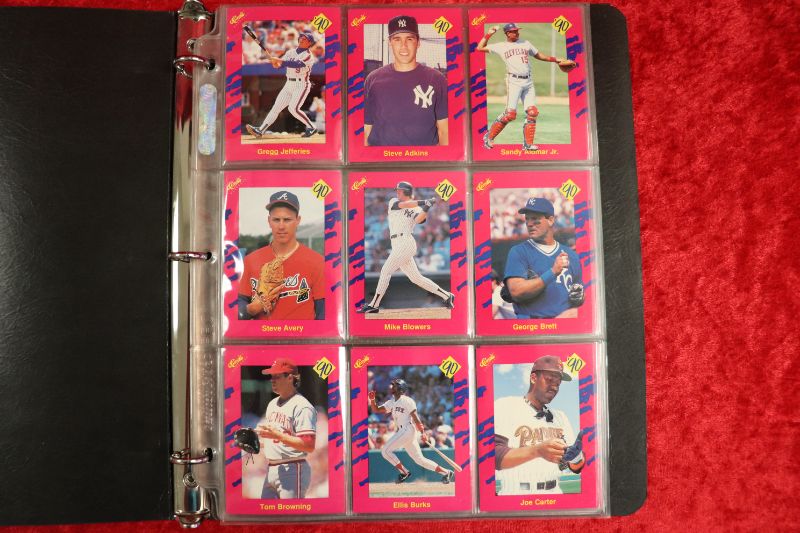 Photo 2 of 1990 Classic Baseball Update PINK complete set in binder