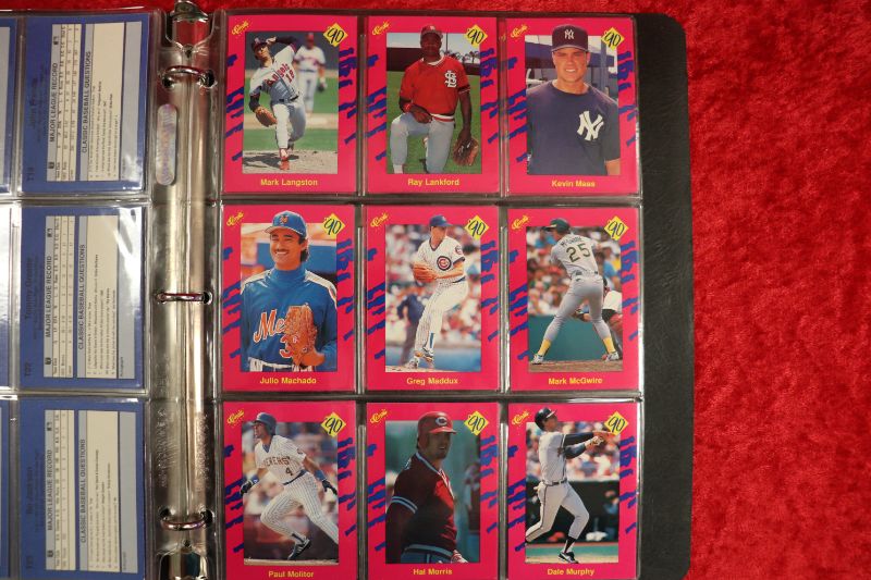 Photo 4 of 1990 Classic Baseball Update PINK complete set in binder