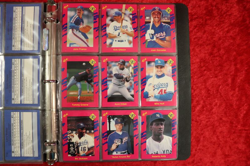 Photo 3 of 1990 Classic Baseball Update PINK complete set in binder