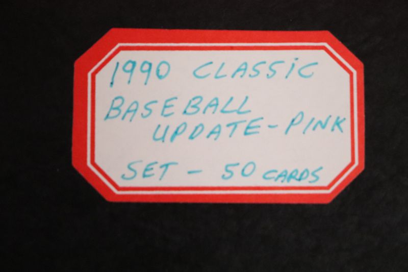 Photo 1 of 1990 Classic Baseball Update PINK complete set in binder