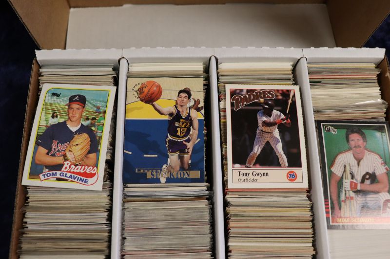 Photo 1 of 3200 count box of cards Mixed sports and years (Some Stars)