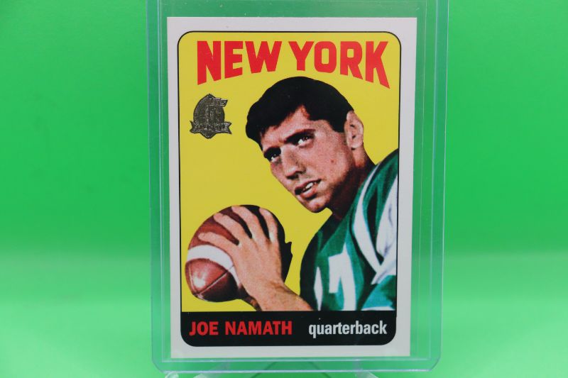 Photo 1 of Joe Namath 1996 Topps ROOKIE reprint (Mint)