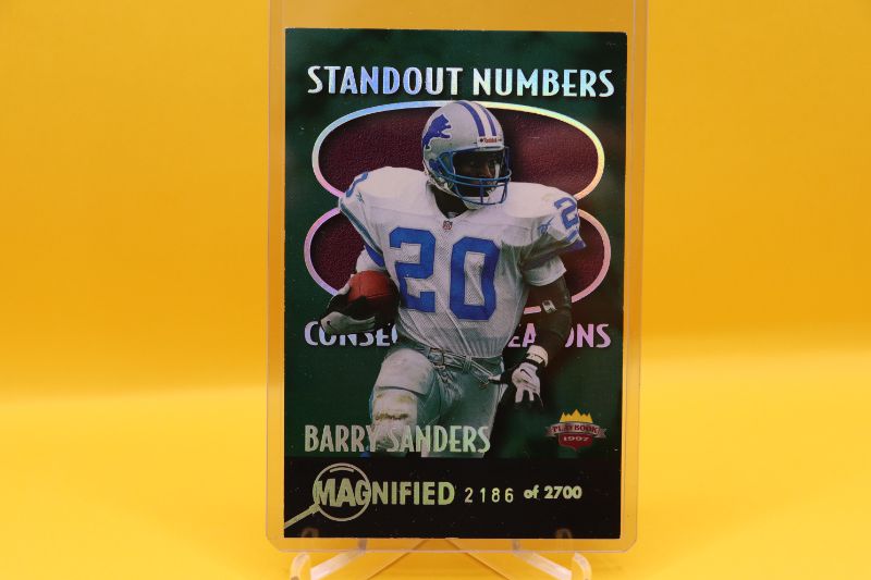 Photo 1 of Barry Sanders 1997 Score Board 3.5x4.5 (NrMt) RARE #’d /2700