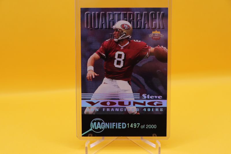 Photo 1 of Steve Young 1997 Score Board 3.5x4.5 (Mint) RARE #’d /2000