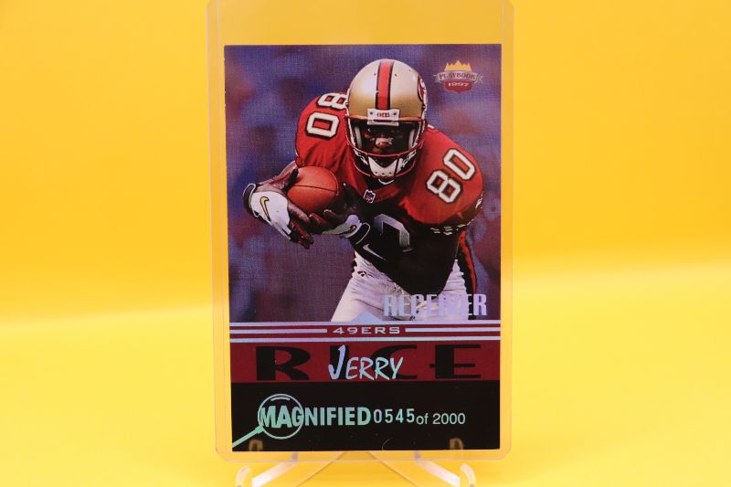 Photo 1 of Jerry Rice 1997 Score Board 3.5x4.5 (Mint) RARE #’d /2000