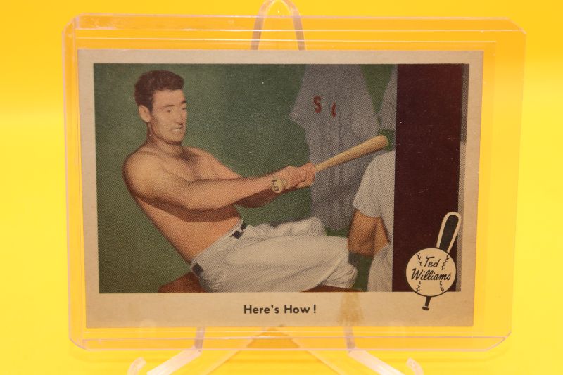 Photo 1 of Ted Williams 1959 Fleer (EX-NrMt) small border stain