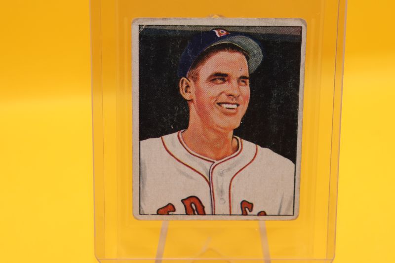 Photo 1 of 1950 Bowman Earl Johnson (VG-EX) Red Sox