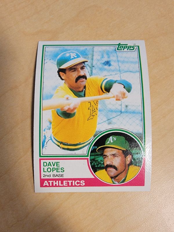 Photo 1 of 1983 DAVE LOPES TOPPS CARD - EXCELLENT CONDITION