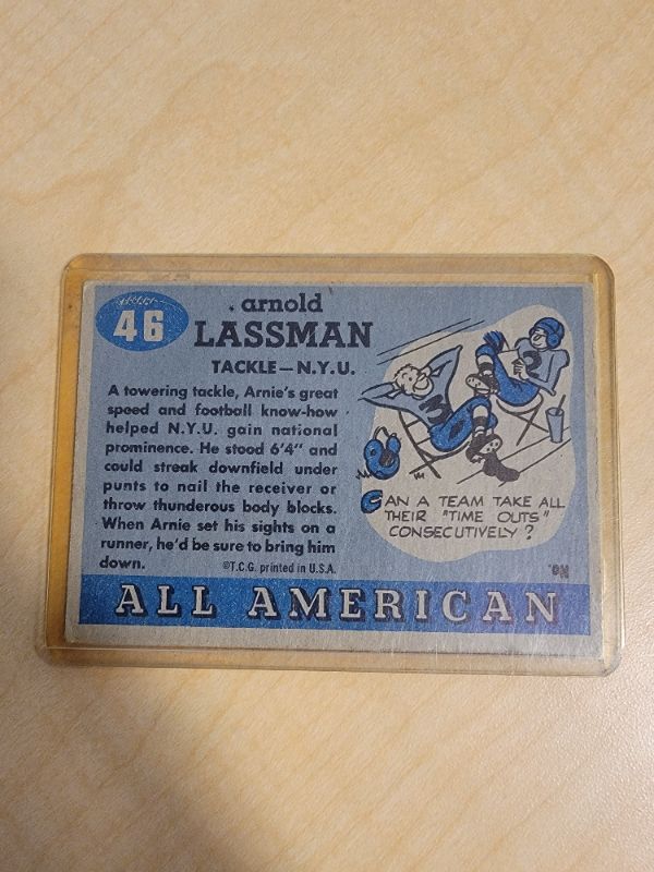 Photo 2 of 1955 ARNIE LASSMAN TOPPS CARD