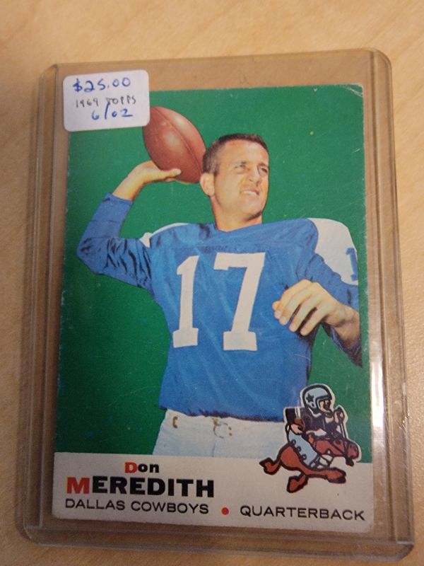 Photo 1 of 1969 TOPPS DON MEREDITH - GOOD CONDITION