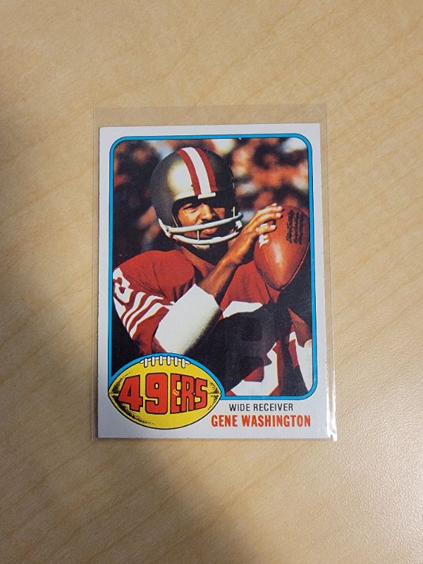 Photo 1 of 1976 GENE WASHINGTON TOPPS CARD - EXCELLENT CONDITION