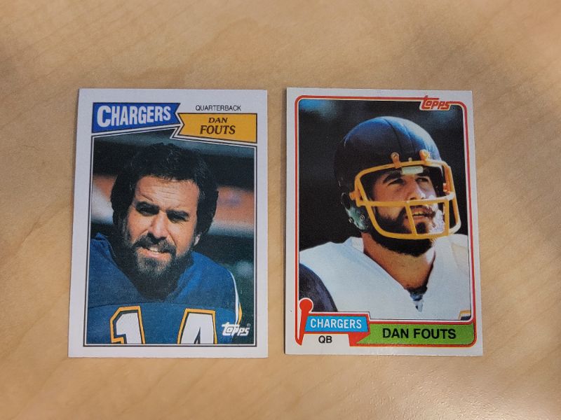 Photo 1 of 1981 & 1987 DAN FOUTS TOPPS GREAT TO EXCELLENT CONDITION