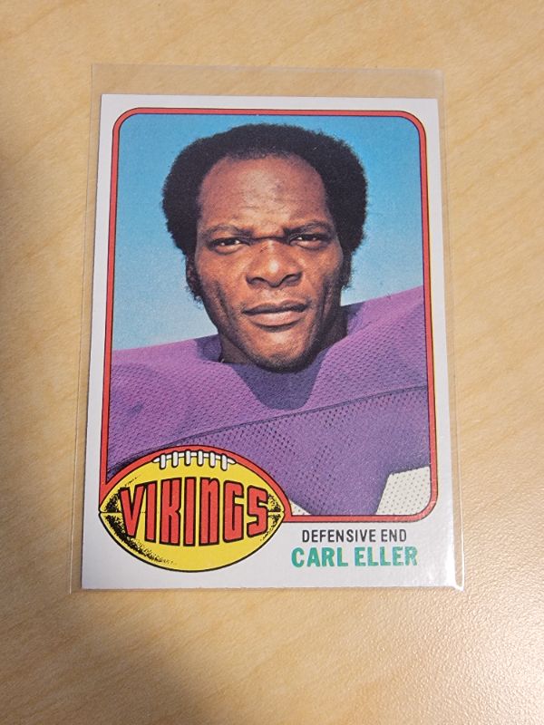 Photo 1 of 1976 CARL ELLER TOPPS CARD - EXCELLENT CONDITION
