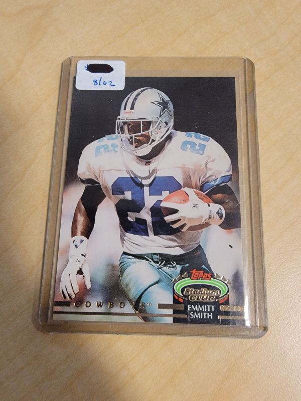 Photo 1 of 1992 EMMITT SMITH TOPPS STADIUM CLUB EXCELLENT CONDITION