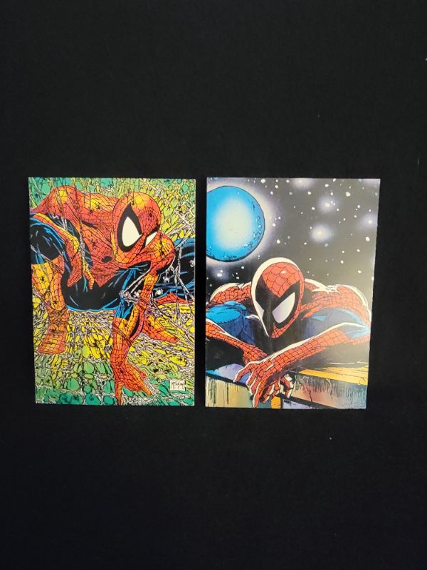 Photo 1 of (2) 1992 SPIDER-MAN CARDS, #1,#66