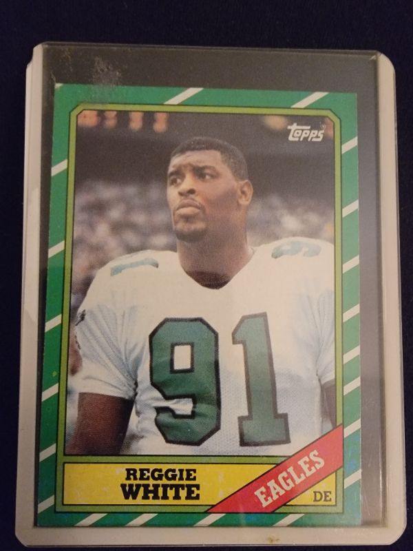 Photo 1 of 1986 REGGIE WHITE TOPPS CARD - EXCELLENT CONDITION