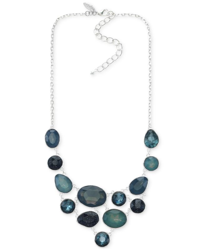 Photo 1 of Style & Co Color Stone Statement Necklace, 17 + 3 Extender, Created for Macy's - Blue