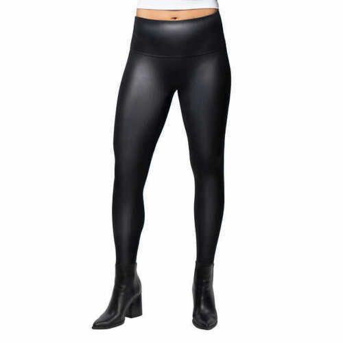 Photo 1 of SIZE MEDIUM - Jane and Bleecker Ladies Faux Leather Legging Black Medium