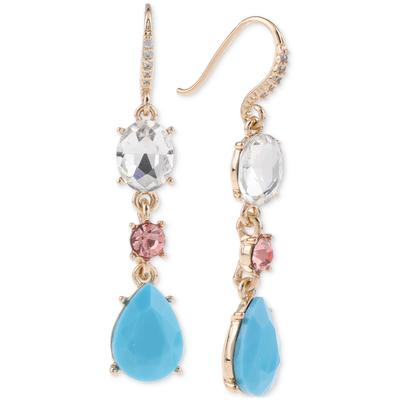 Photo 1 of Charter Club Gold-Tone Crystal China Blue Drop Earrings, Created for Macy's - Blue