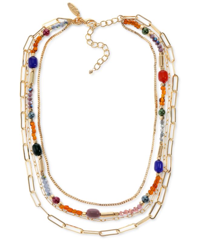 Photo 1 of Style & Co Beaded Multi-Strand Necklace, 19-1/2 + 3 Extender, Created for Macy's - Multi