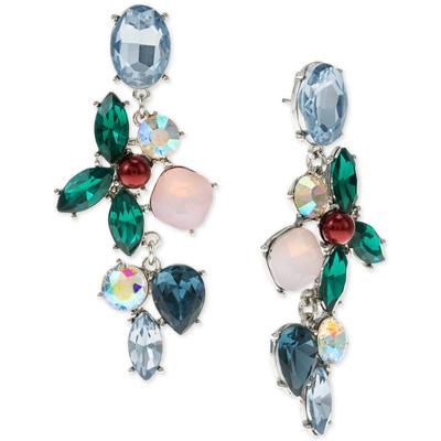 Photo 2 of INC Silver-Tone Multicolor Mixed Stone Holly Linear Drop Earrings, Created for Macy's - Multi