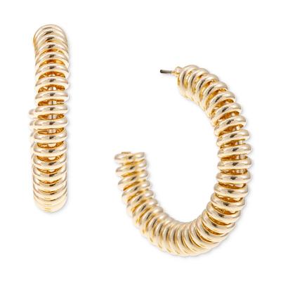 Photo 1 of INC Gold-Tone Medium Spiral C-Hoop Earrings, 1.55, Created for Macy's - Gold