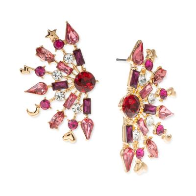 Photo 1 of INC Gold-Tone Mixed Stone Fan Stud Earrings, Created for Macy's - Multi