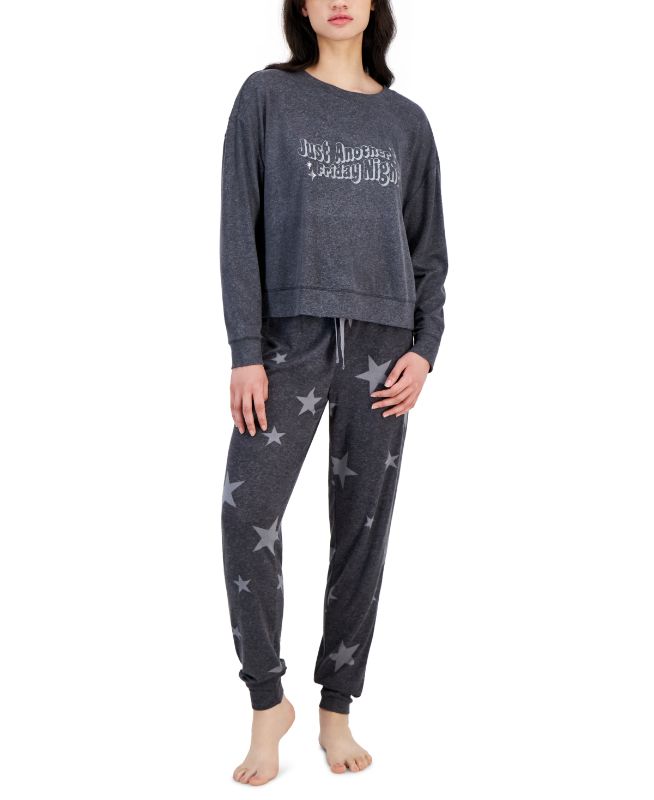 Photo 1 of Jenni Women's Top only. Long-Sleeve Packaged Pajamas top, Created for Macy's - Big Star