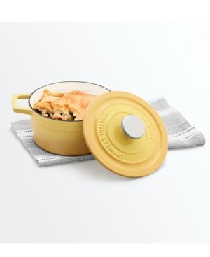 Photo 1 of Martha Stewart Collection Enameled Cast Iron Cookware. Ideal for slow cooking your favorite dishes, this 2-quart covered Dutch oven from Martha Stewart Collection moves easily from oven to table while providing lasting beauty with your choice of ombre-col