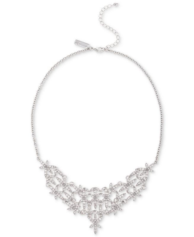 Photo 1 of I.n.c. International Concepts Silver-Tone Pave Star Statement Necklace, 16" + 3" Extender, Created for Macy's - Silver