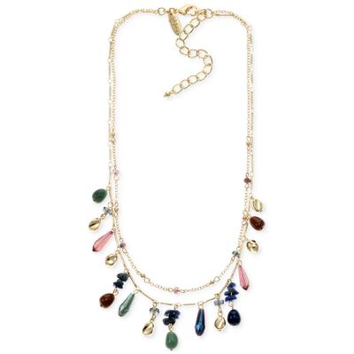 Photo 1 of Style & Co Mixed Bead Layered Statement Necklace, 17-1/5 + 3 Extender, Created for Macy's - Multi