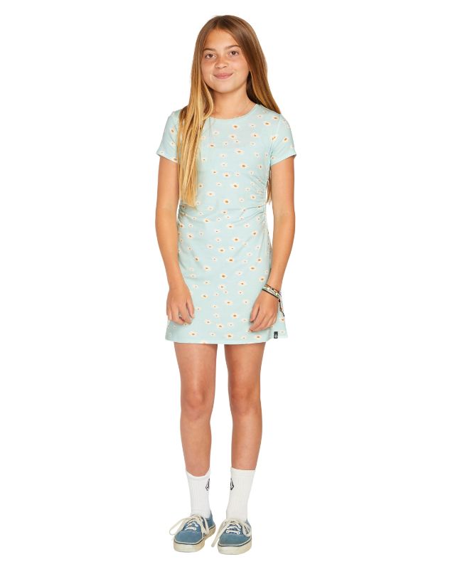 Photo 1 of SIZE LARGE  - Volcom | Junior's Girl's Cryptogram Dress, Aqua, Size Large