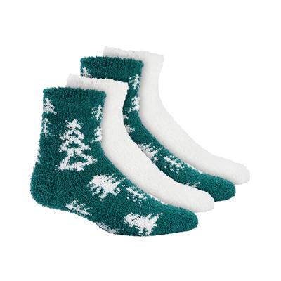 Photo 1 of Charter Club Women's 2pk Fuzzy Butter Socks, Created for Macy's - Holiday Trees