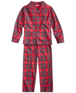 Photo 2 of SIZE 2T - 3T  - Matching Family Pajamas Kids Brinkley Plaid Pajama Set, Created for Macy's