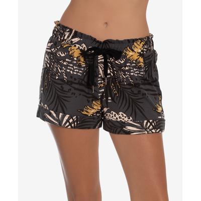 Photo 1 of XL - Women's Riley Jungle Tropical Hacci Lounge Short - Charcoal