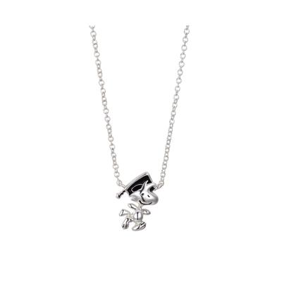 Photo 1 of Silver Plated Peanuts Woodstock Graduation Pendant Necklace, 16+2 for Unwritten - Silver