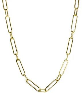Photo 1 of Gold Flash-Plated Chain Link Necklace, 16+2 Extender - Gold