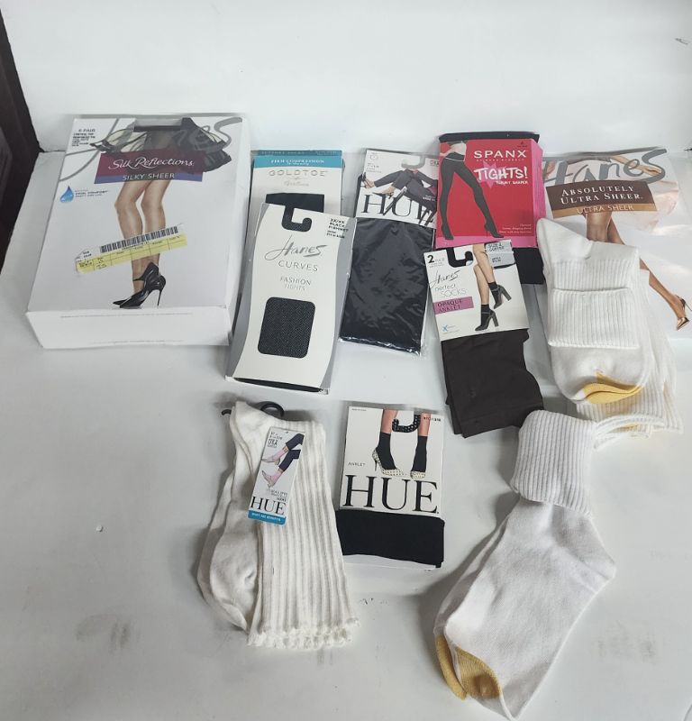 Photo 1 of 11PC BUNDLE WOMEN'S SOCKS - TIGHTS AND HOSIERY