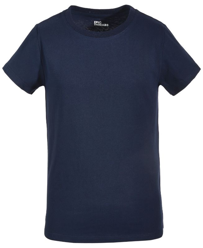 Photo 1 of Epic Threads Toddler & Little Girls Basic T-Shirt - Navy Nautical - Size 4T/4