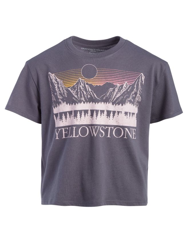 Photo 1 of Grayson Threads Kids the Label Big Girls Yellowstone Graphic Short-Sleeve T-Shirt - Gray - Size Medium (8/10)
