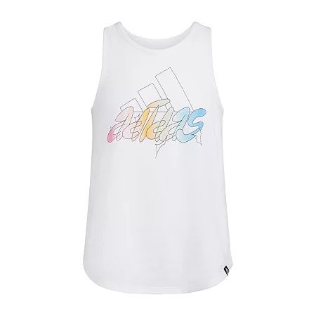 Photo 1 of Adidas Girls' Curved Hem Tank Top - Size Medium (10/12)