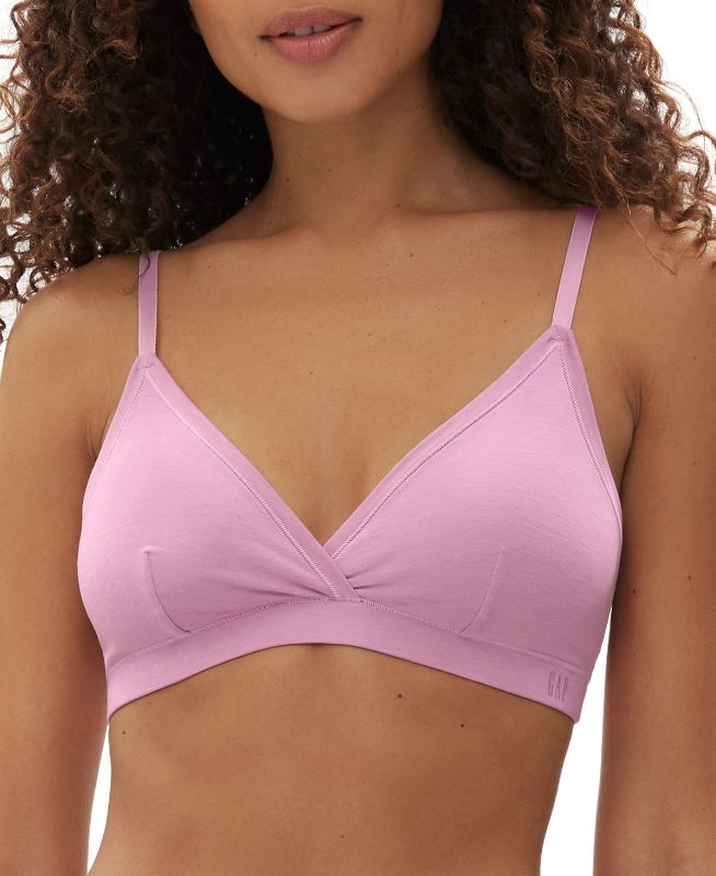 Photo 1 of Gap GapBody Women's Breathe Full Coverage Bralette GPW00153 - Pink Lavender - Size Medium