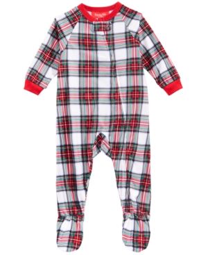 Photo 1 of Family PJs Christmas Infant Footed Pajamas Red 12 MO