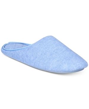 Photo 1 of Charter Club Pointelle Closed-Toe Slippers - Yacht Blue Htr - Size Large (9-10)