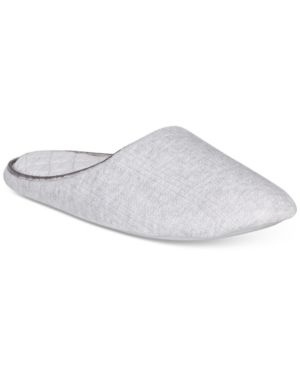 Photo 1 of Charter Club Pointelle Closed-Toe Slippers  - Dove Grey Hthr - Size Medium (7-8)