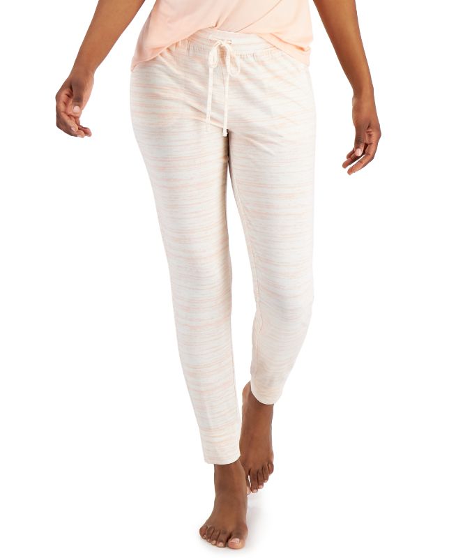 Photo 1 of Alfani Women's Essentials Pajama Joggers - Tropical Peach Spacedye - Size X-Large