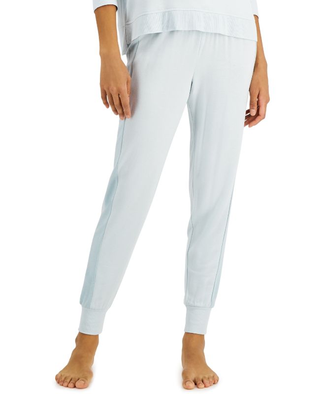 Photo 1 of Alfani Colorblocked Lounge Jogger Pant-Large Pale Blue - Size Medium