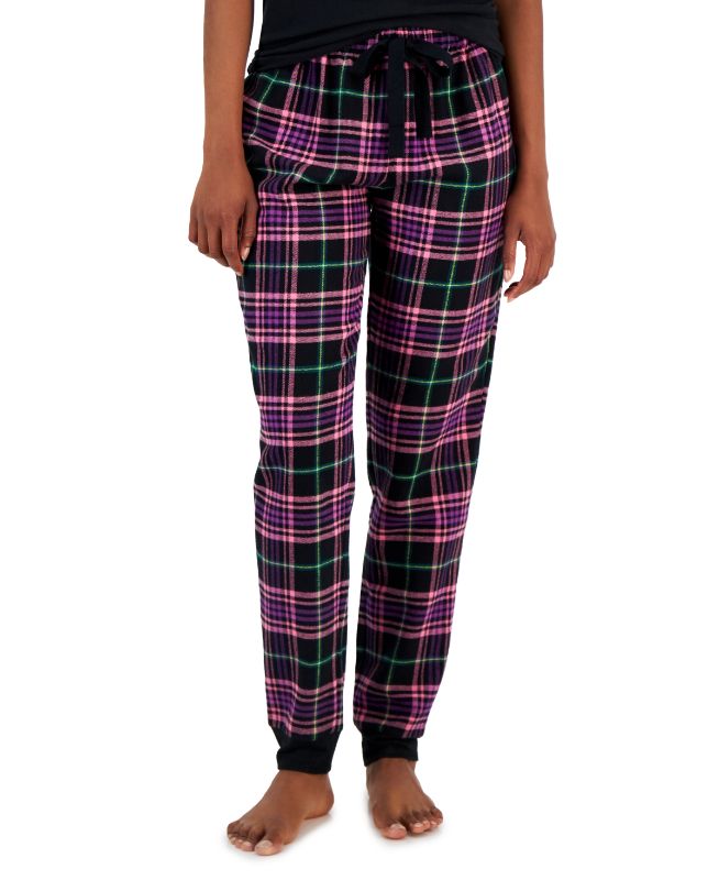 Photo 1 of Jenni Women’s Cotton Flannel Pajama Pants Black XX-Large