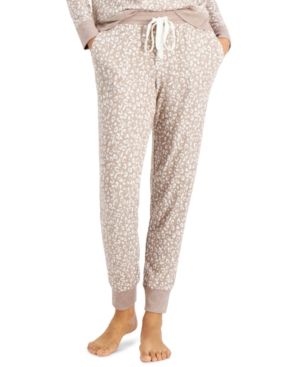 Photo 1 of Alfani Printed Hacci Women's Pajama Jogger Pants - Animal - Size Large